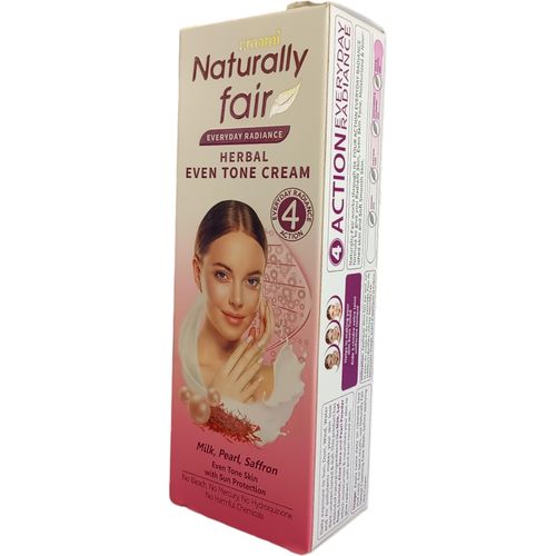 Emami Naturally Fair HERBAL EVEN TONE CREAM Everyday Radiance MILK PEARL SAFFRON With Sun Protection