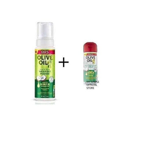 Ors Wrap Set Mousse (Coconut ) + Heat Protection Serum
