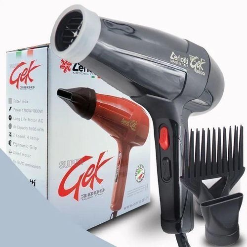 Ceriotti Buy now Super GEK 3800 Blow Dry Hair Dryer Turbo Hair Dryer Hair Dryer, Styling Edition, 3 Heat Settings, 2 Speed Settings, Cool Shot Button, 2 Blow Dryer Accessories Included