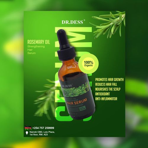 Rosemary Oil Strengthening Hair Serum. 30ML