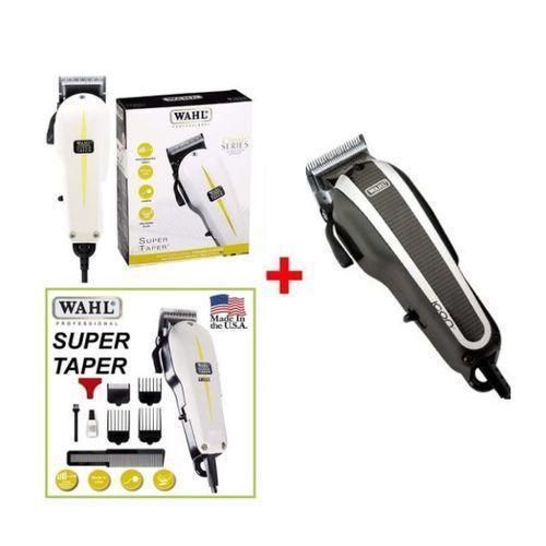 Wahl Kinyozi Professional Super Taper & Icon Combo – Original Classic Series Corded Hair Clippers, Heavy-Duty Shaving Machines for Fades & Precision Cuts