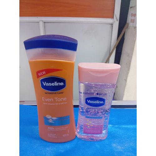 Vaseline Healthy Even Tone Lotion 400ml+Intensive Care Vitamin B3 200ML