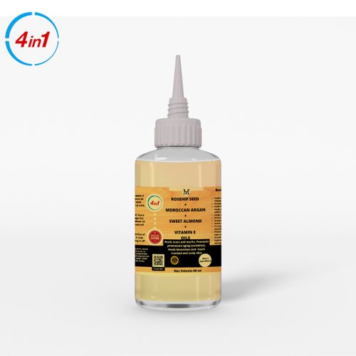 Mekis Rosehip Seed ,Argan ,Sweet Almond & Vitamin E Oil-Anti-aging, Collagen Production