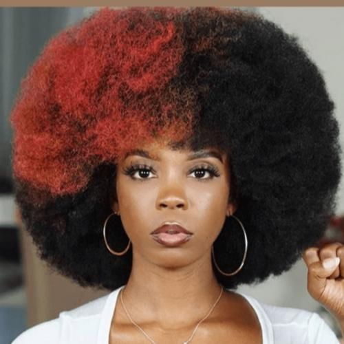 Two-tone Ombre Afro Wig + FREE Gift Inside!!!