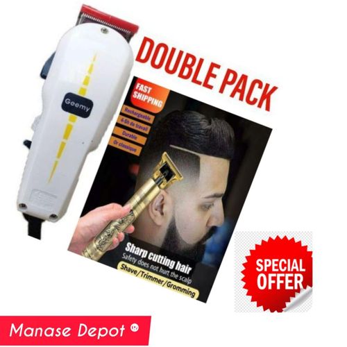 Geemy Kinyozi Hair Clipper machine +Free Hair Timmmer and detailing Machine