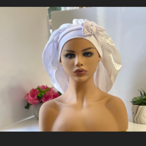 Large Satin Bonnet Sleep Cap + FREE GIFT