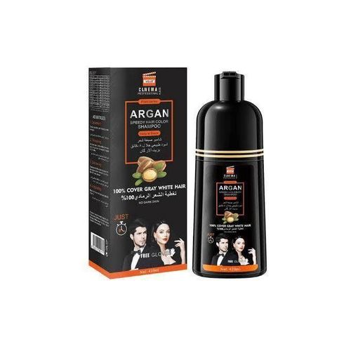 Argan speedy hair color shampoo (no dark skin)