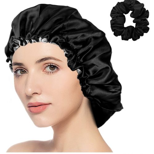 Reversible Satin Bonnet + A Scrunchie