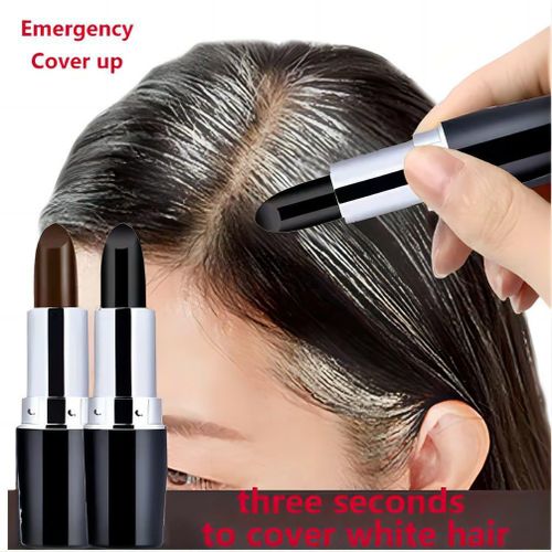 2pcs one time hair dye stick with instant root coverage, Hair colour modify cream stick