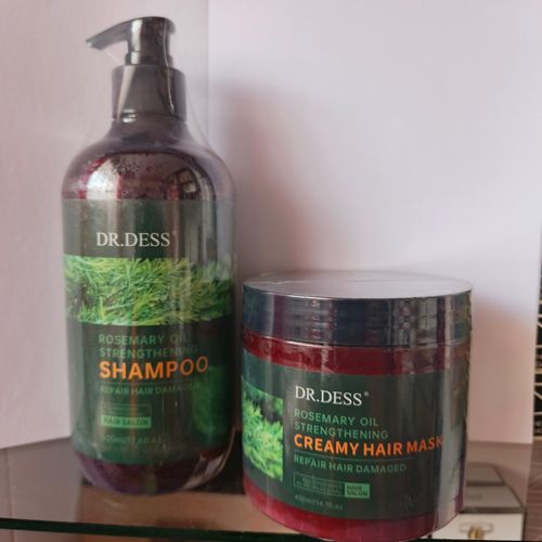 2 in 1 Hair wash Strengthening Shampoo & Creamy hair mask + FREE hair clips