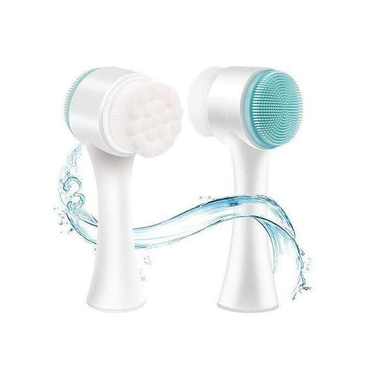 Soft Face Cleansing Brush – Double-Sided Facial Cleanser & Exfoliator