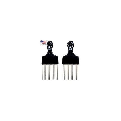 3pcs WT Metal Afro Comb Set – Wide-Toothed Afro Pick Tools