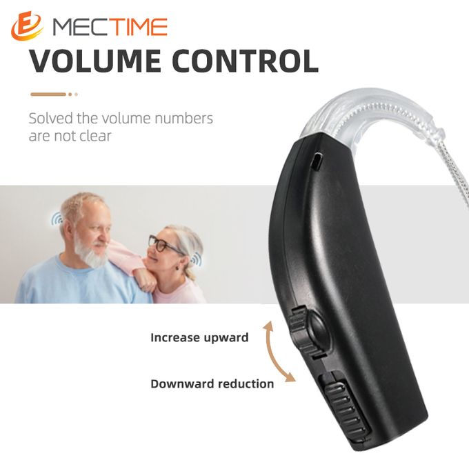 Monaural Portable Hearing Aid – For Children & Adults (Black)