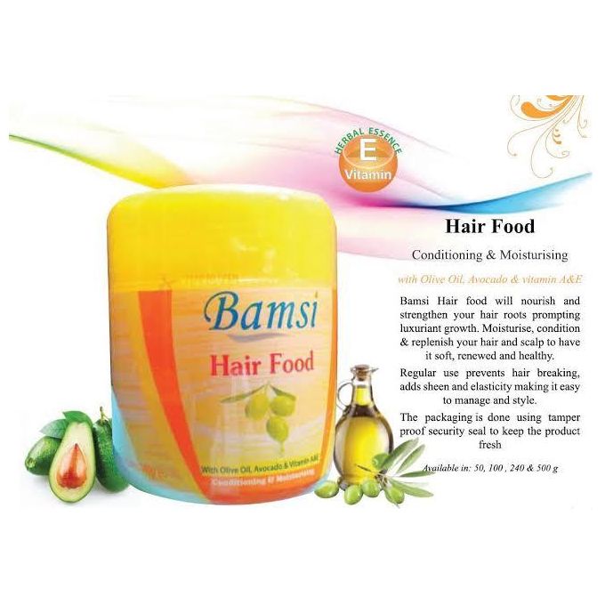 Bamsi Hair Food Olive-100g