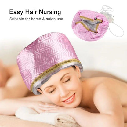 Hair Steamer Thermal Heat Cap – Deep Conditioning & Nourishing Treatment at Home