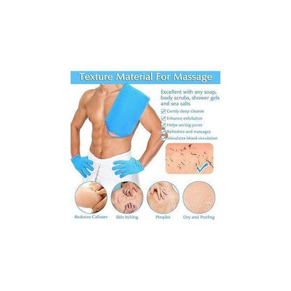 Exfoliating Back Scrubber + Free Exfoliating Gloves