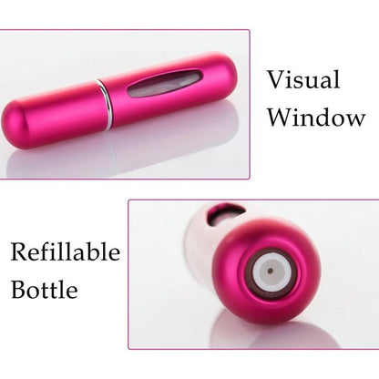 Travel Mini Perfume Refillable Atomizer – 5ml Portable Fragrance Spray Bottle