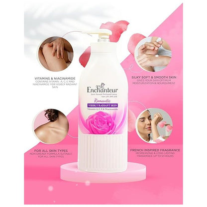 Enchanteur Romantic Satin Smooth Perfumed Body Lotion – 400ml