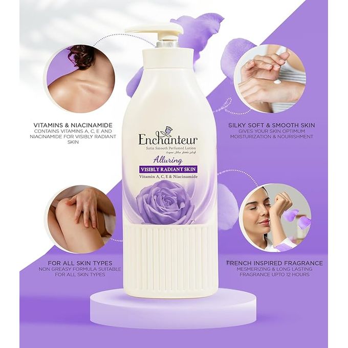 Enchanteur Alluring Satin Smooth Perfumed Body Lotion – 400ml