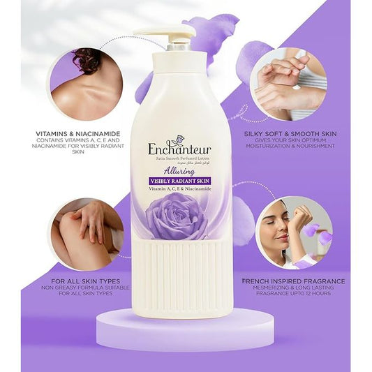Enchanteur Alluring Satin Smooth Perfumed Body Lotion – 400ml