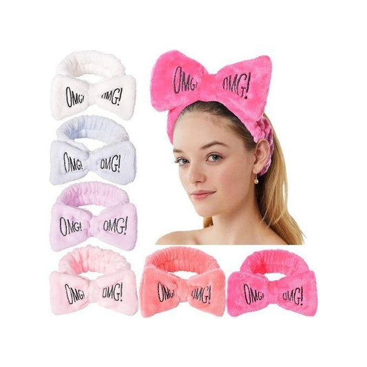 AA Fashion 3PC OMG Headband Fleece Set – Soft, Cute & Stretchy Hair Accessories for Women