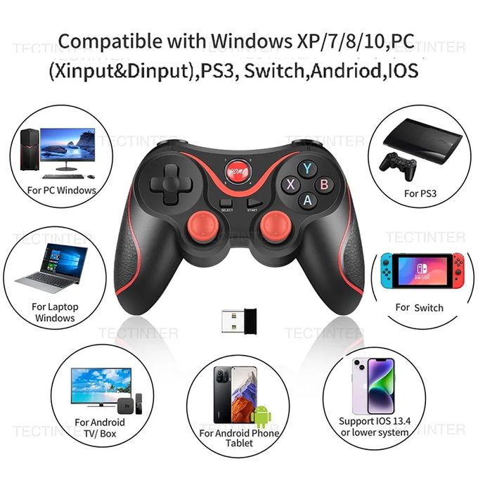 Wireless Game Controller Joystick Bluetooth BT3.0