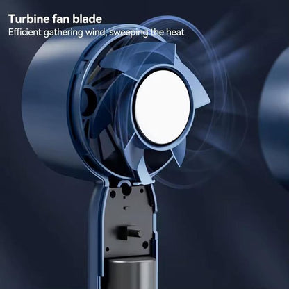 Portable Outdoor Mini Fan with Mobile Phone Stand – USB Rechargeable (Blue Version)