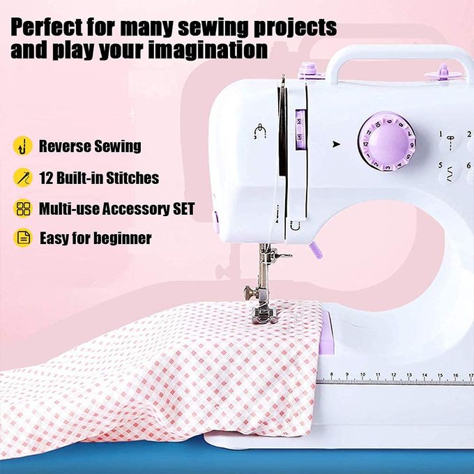 ARHANORY Portable Electric Sewing Machine – Household Sewing Machine for Beginners