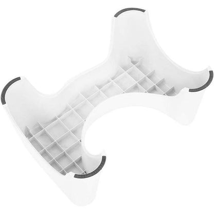 Comfortable Non-Slip Squatting Toilet Bathroom Seat Foot Rest Stool – White