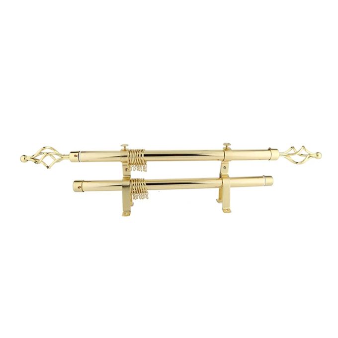 Premium Adjustable Silver Curtain Rods – Single & Double Options, Available in 2m, 3m & 4m Lengths