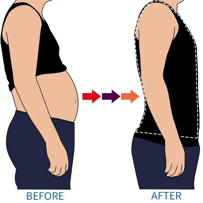 Men's Body Shaper Compression Vest – Abdominal Control & Support
