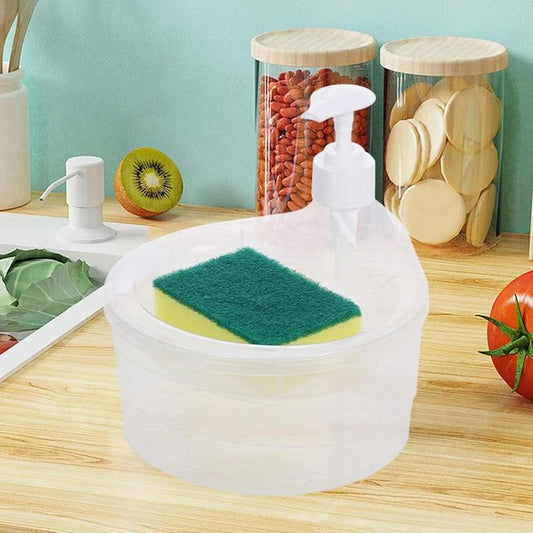 2 in 1 Transparent Visible Leakproof Kitchen Press-Type Dishwasher Pump Dispenser