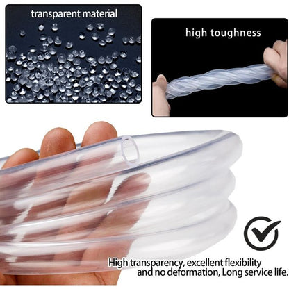 10 Metres (8mm) Silicone Air Hose – Soft Elastic Rubber Tube for Aquariums & Multipurpose Use