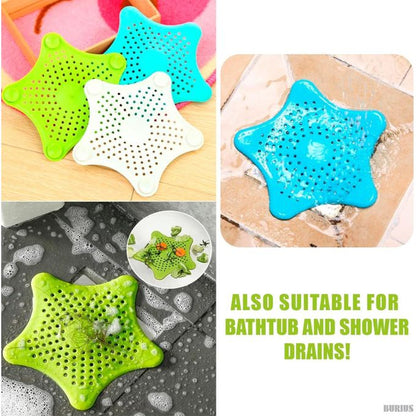 Silicone Star Design Kitchen and Bathroom Sink Filter / Hair Catcher / Waste Stopper Strainer