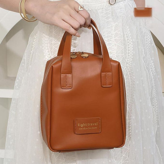 PU Leather Large Capacity Makeup Organizer Bag