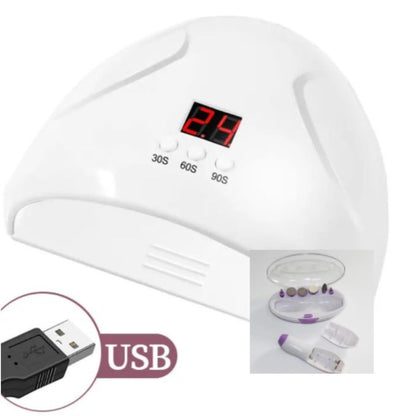 2 in 1 LED Nail Dryer and Electric Nail Kit