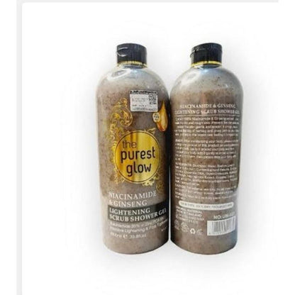 The Purest-Glow Niacinamide & Ginseng Lightening Scrub Shower Gel