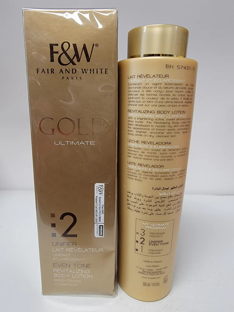 Fair & White Gold Ultimate Even Tone Body Lotion – 500ml