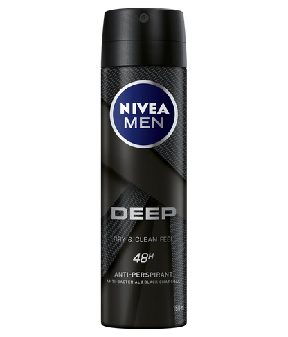 NIVEA Men Anti-Perspirant Deodorant Deep, 150ML