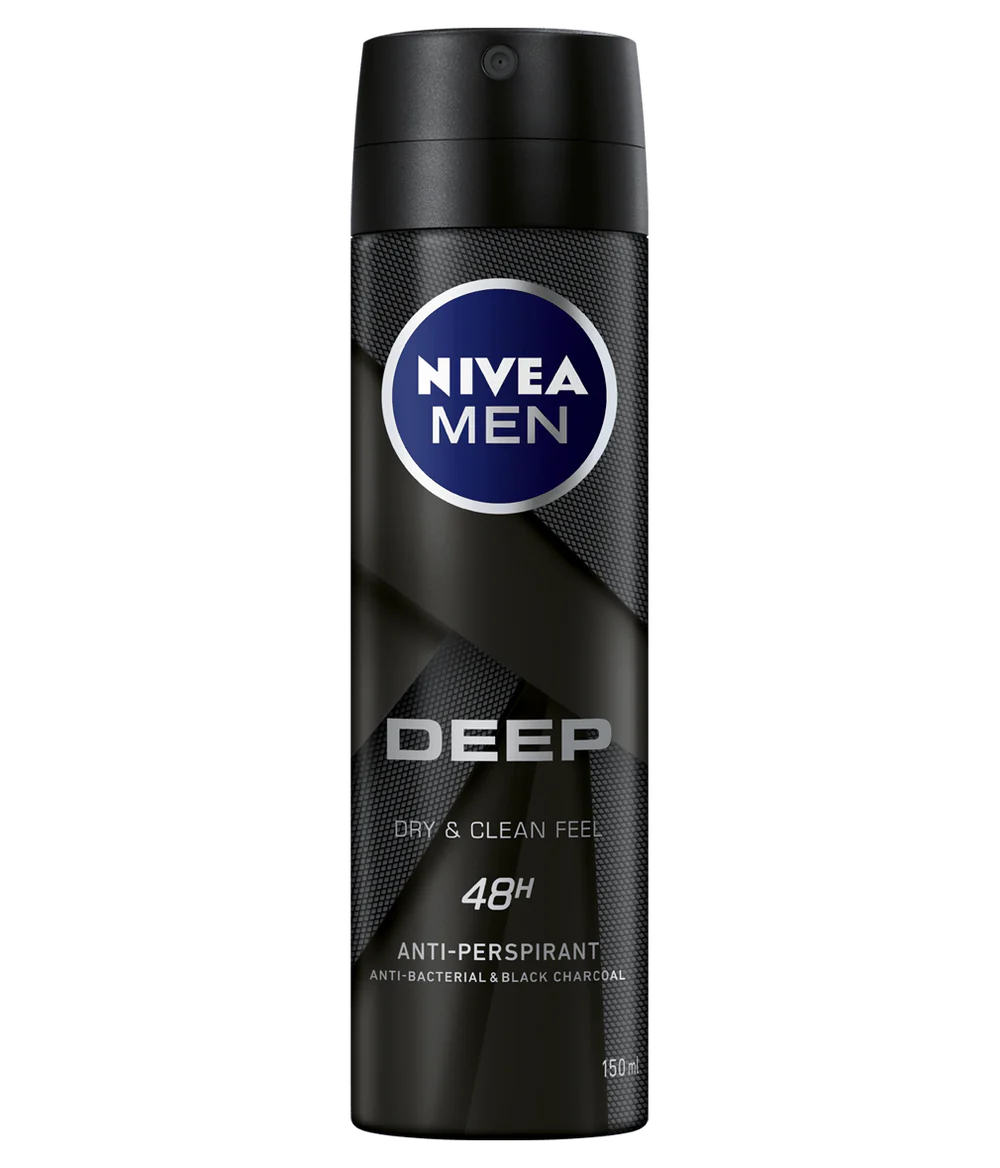 NIVEA Men Anti-Perspirant Deodorant Deep, 150ML