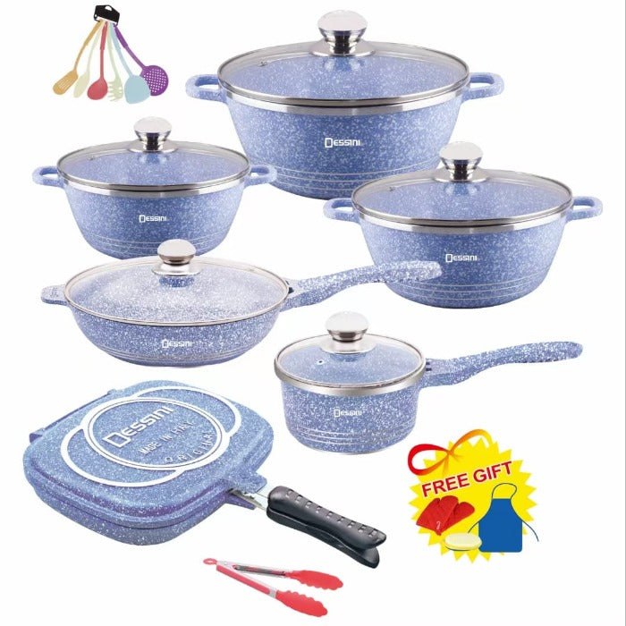 23pc Dessini granite cookware set
