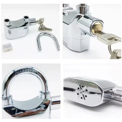 🔥 SALE — Alarm Padlock + 3 Keys | Stainless Steel Security Lock | Screams if Tampered | From KSh 1,800