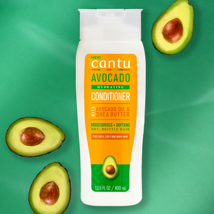 CANTU Avocado Hydrating Conditioner with Avacado Oil & Shea Butter for Curls, Coils and Wavy Hair - 400ml