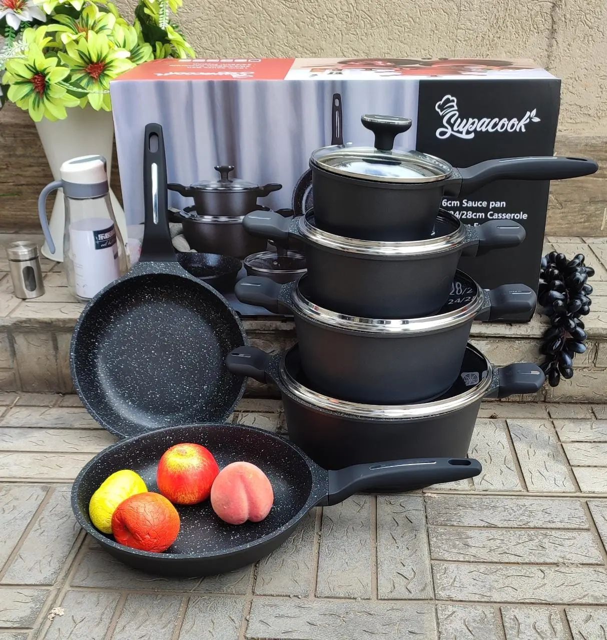 10pc supacook granite cookware set