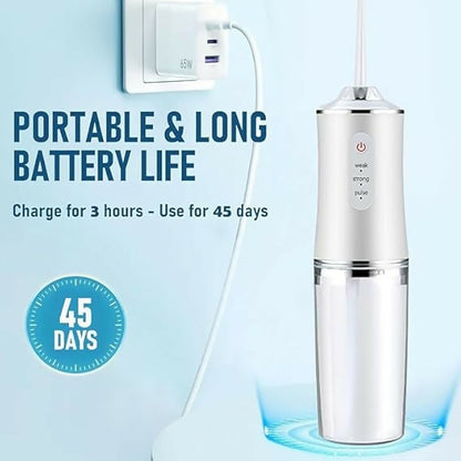 Oral Irrigator Portable Dental Water Flosser USB Rechargeable Water Jet Floss Tooth Pick