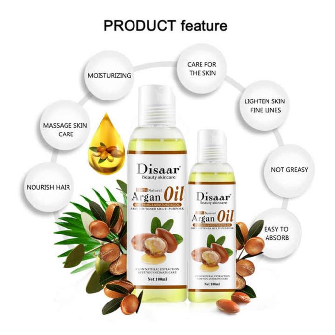 Disaar Argan Oil 100ml 100% Pure Multipurpose Argan Oil