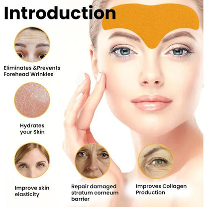 Eelhoe Forehead Wrinkle Patches with Hydrolyzed Collagen – 10PCS