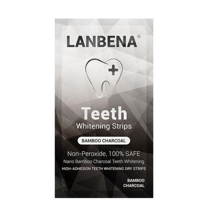 LANBENA Teeth Whitening Strips with Bamboo Charcoal