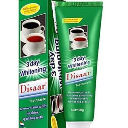 Disaar 3days Teeth Whitening Toothpaste,very Effective