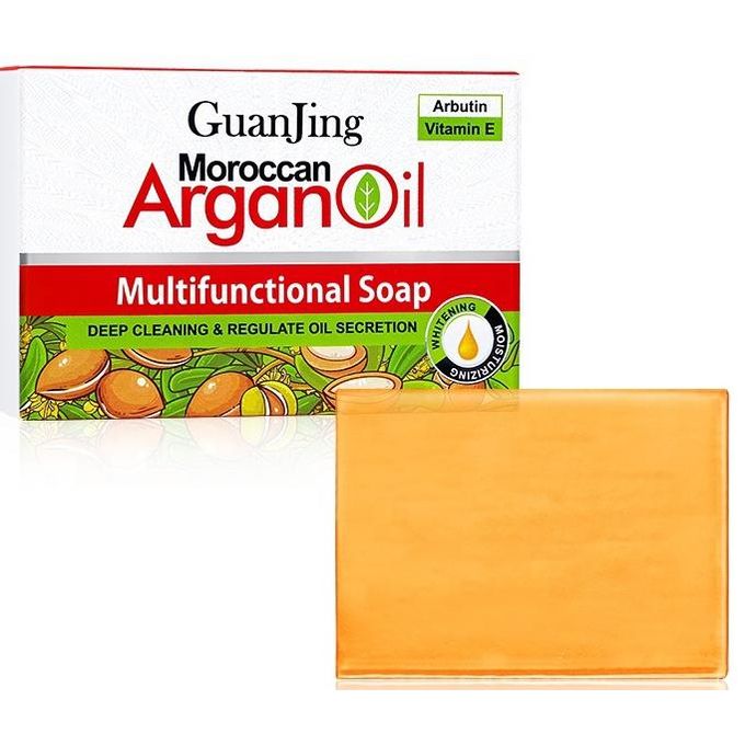 Guanjing Moroccan Argan Oil with Vitamin E Multifunctional Soap – 100g